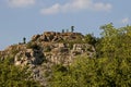 Panorama from the area of Ã¢â¬â¹Ã¢â¬â¹Rusenski Lom Nature Park with high vertical limestone cliffs